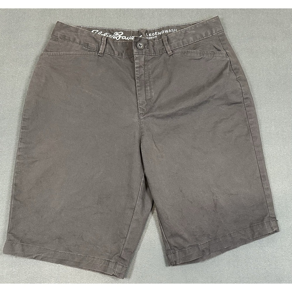 Eddie Bauer Shorts Womens Size 12 Tall Legend Wash Curvy Fit Hiking Outdoors